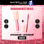 Maybelline Lifter Gloss 005 Petal 5.4ml + Lifter Liner 009 Peaking Pack
