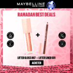 Maybelline Lift Gloss 007 Amer 5.4ml+Lift Liner 001 Cross The Line Pack