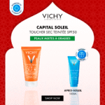 Vichy Capital soleil Creme Anti Brillance Teintée + Apres Soleil 100ml Pack